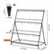 3-Tier Flower Display Stand Plants Shelf Display Rack W/ 12 Buckets Garden Patio